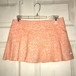 Cute Orange Patterned Nike Skirt